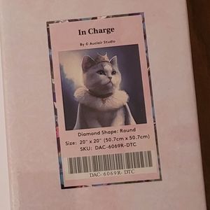 *UnOpened* In Charge Kitty Cat Diamond Painting